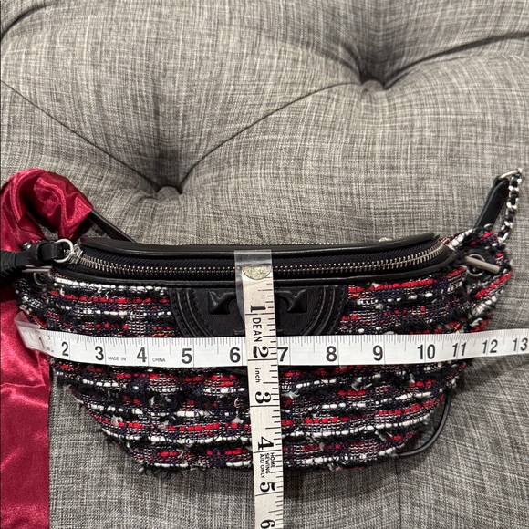Tory Burch Bag Tory Fleming Tweed Belt Bag Fanny Pack - Picture 17 of 17
